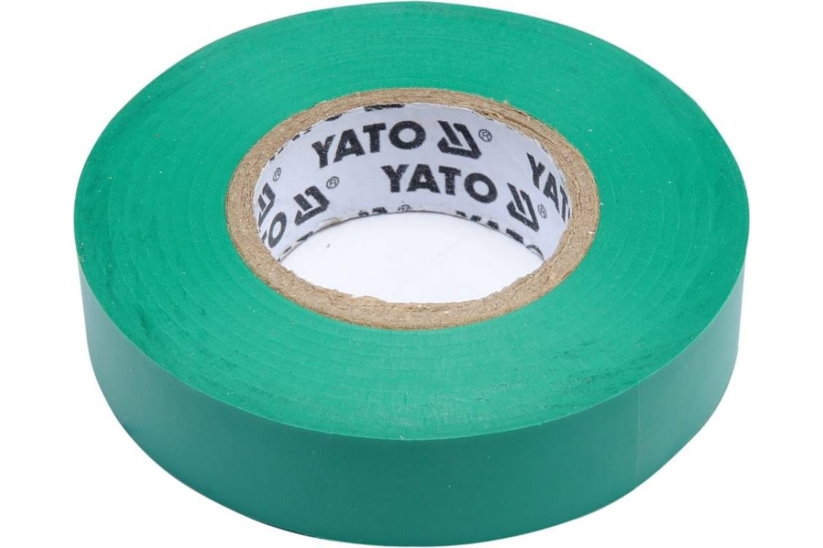 Изолента Пвх 15ммх20м Зеленая YATO арт. YT81595 изолента 19 мм х 20 м красная yato арт yt8166