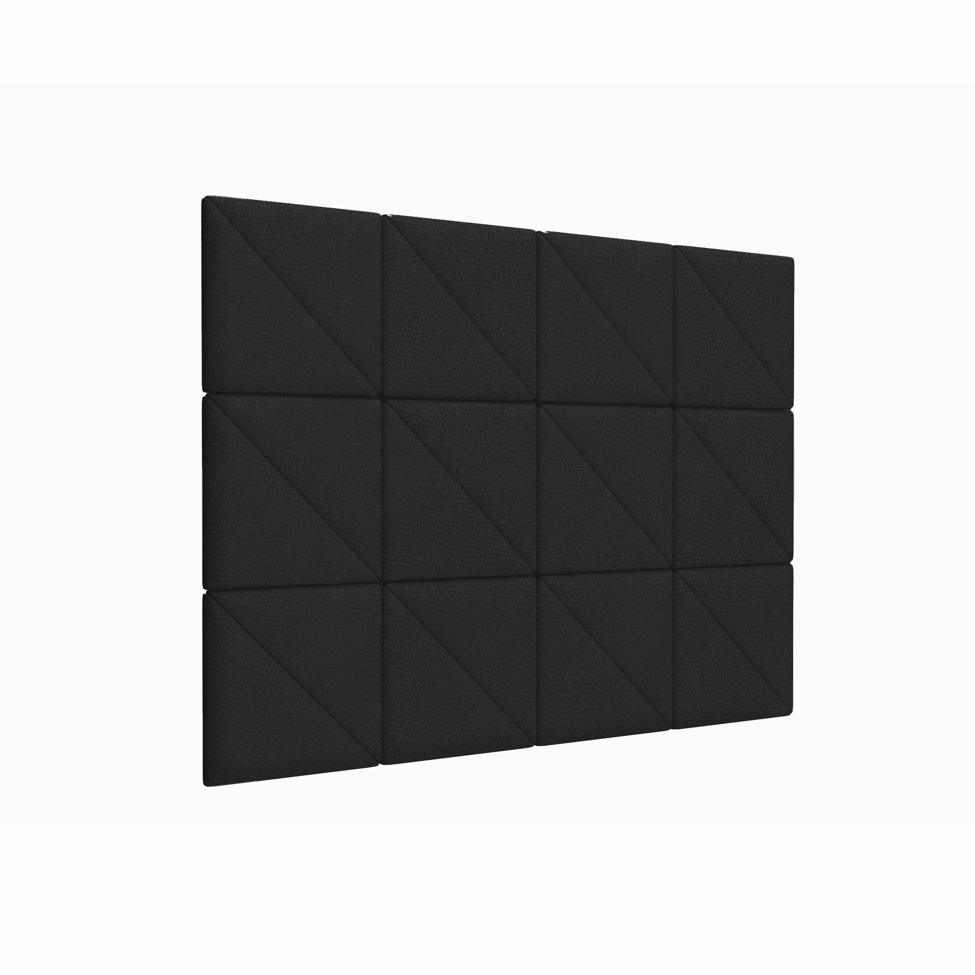 фото Мягкие стеновые панели eco leather black 30х30tpl см 2 шт. tartilla