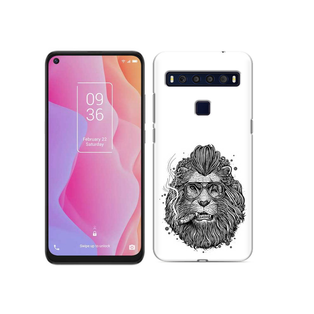 

Чехол MyPads Tocco для TCL 10L курящий лев, Прозрачный, Tocco