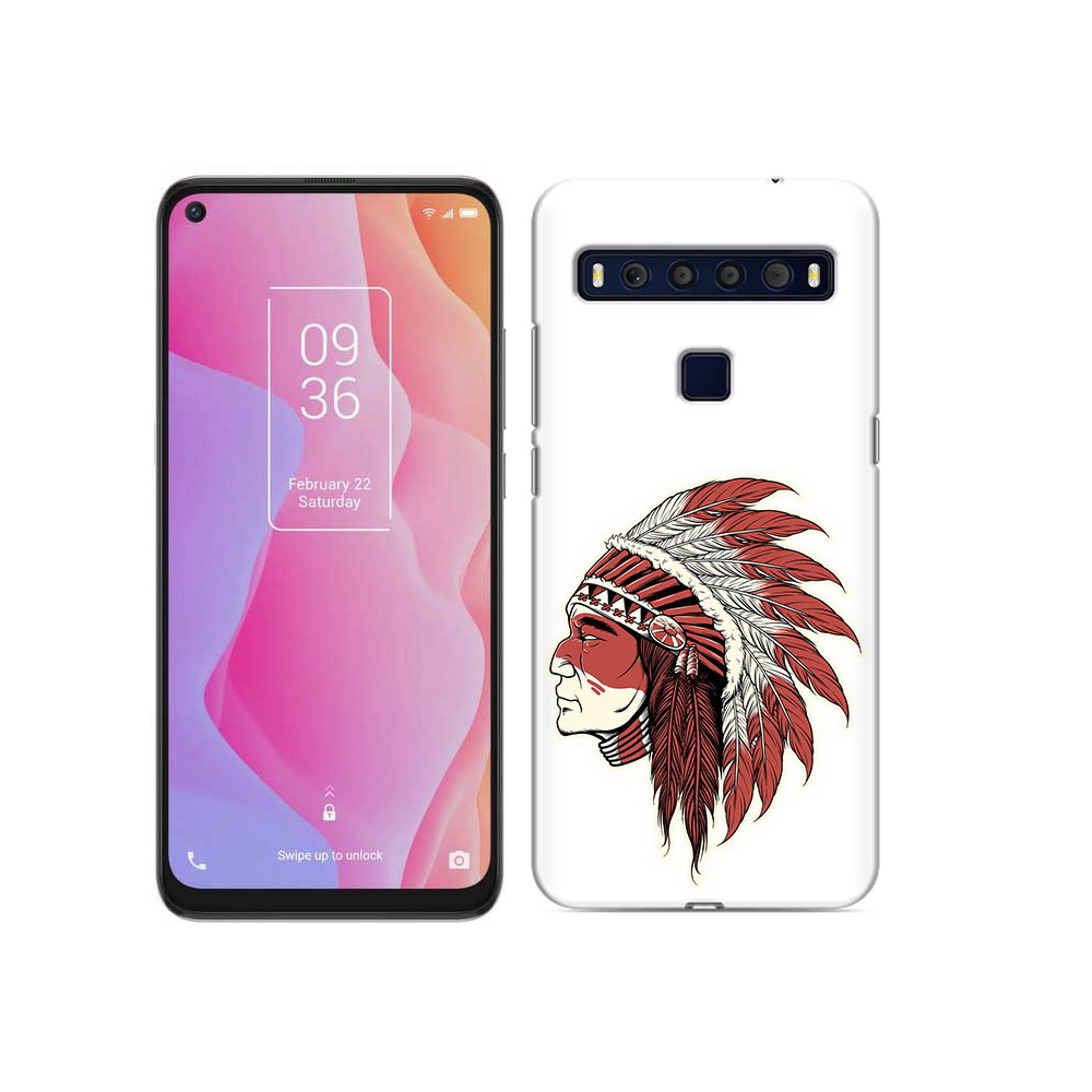 

Чехол MyPads Tocco для TCL 10L красный индеец, Прозрачный, Tocco