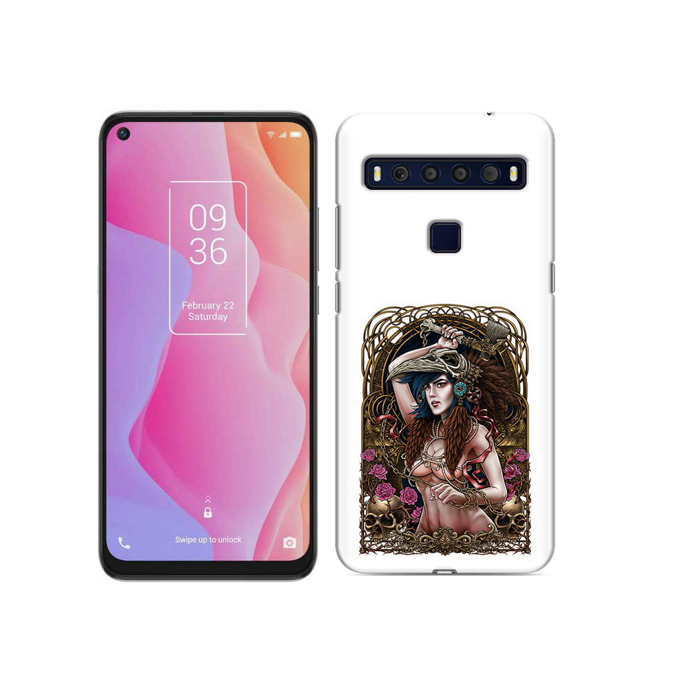 

Чехол MyPads Tocco для TCL 10L красивая девушка рисунок, Прозрачный, Tocco