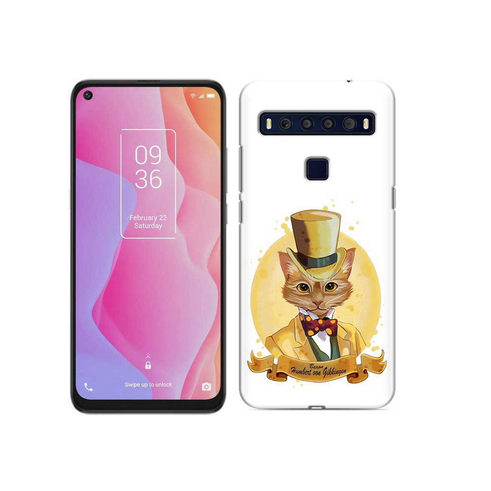 

Чехол MyPads Tocco для TCL 10L кот юрист, Прозрачный, Tocco