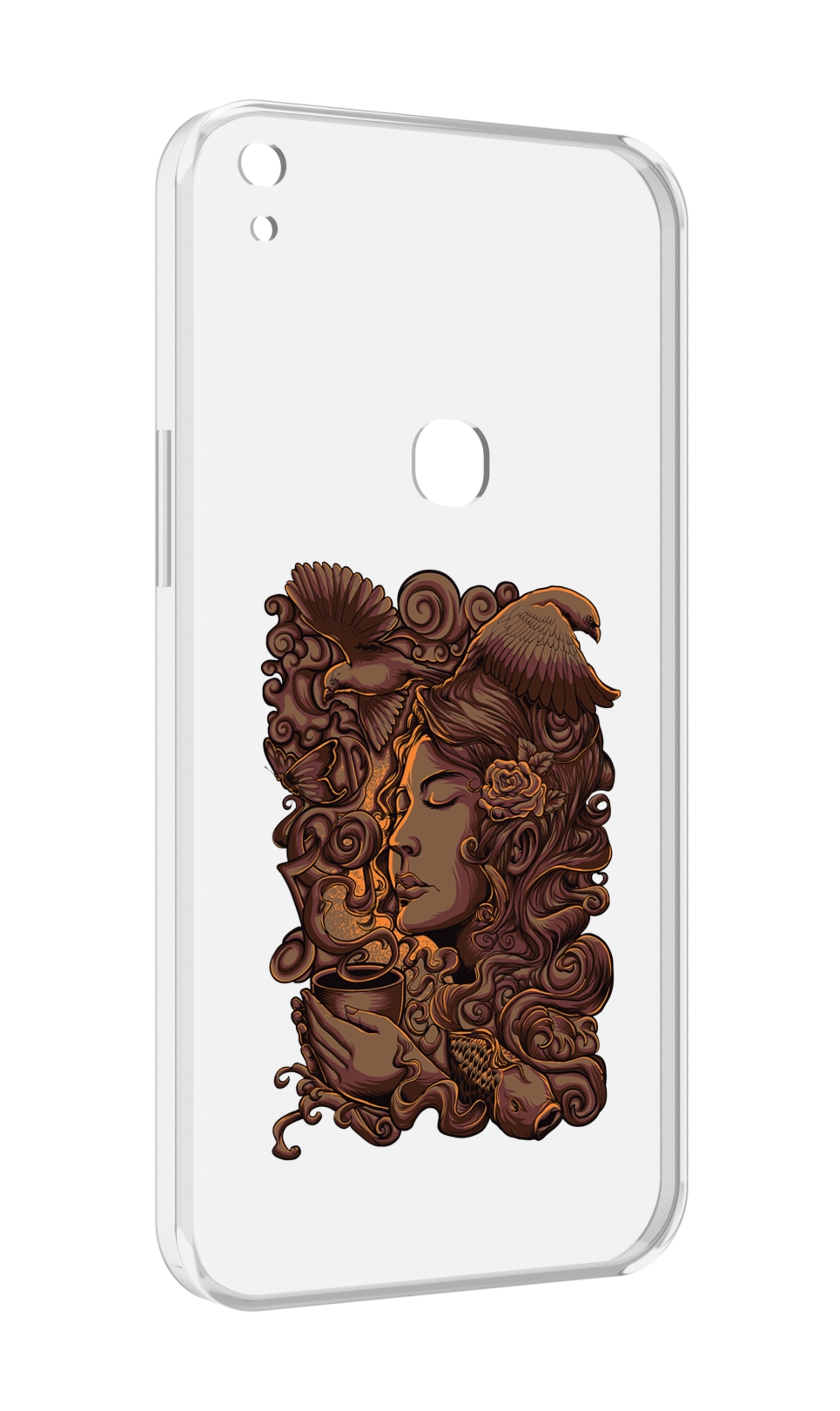 

Чехол MyPads девушка с длинными волосами абстракция для Alcatel SHINE LITE 5080X 5.0, Прозрачный, Tocco