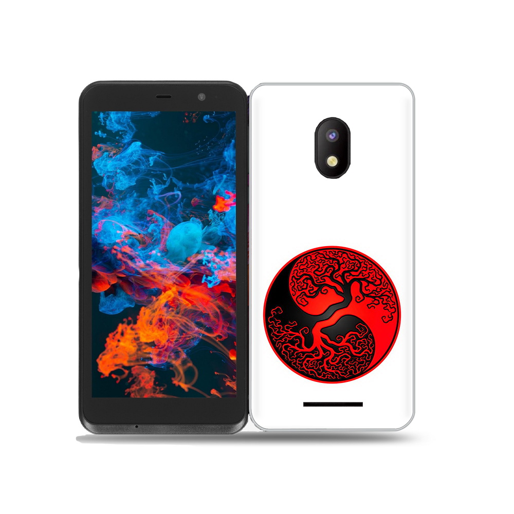 

Чехол MyPads Tocco для BQ 5045L Wallet инь янь дерево, Прозрачный, Tocco