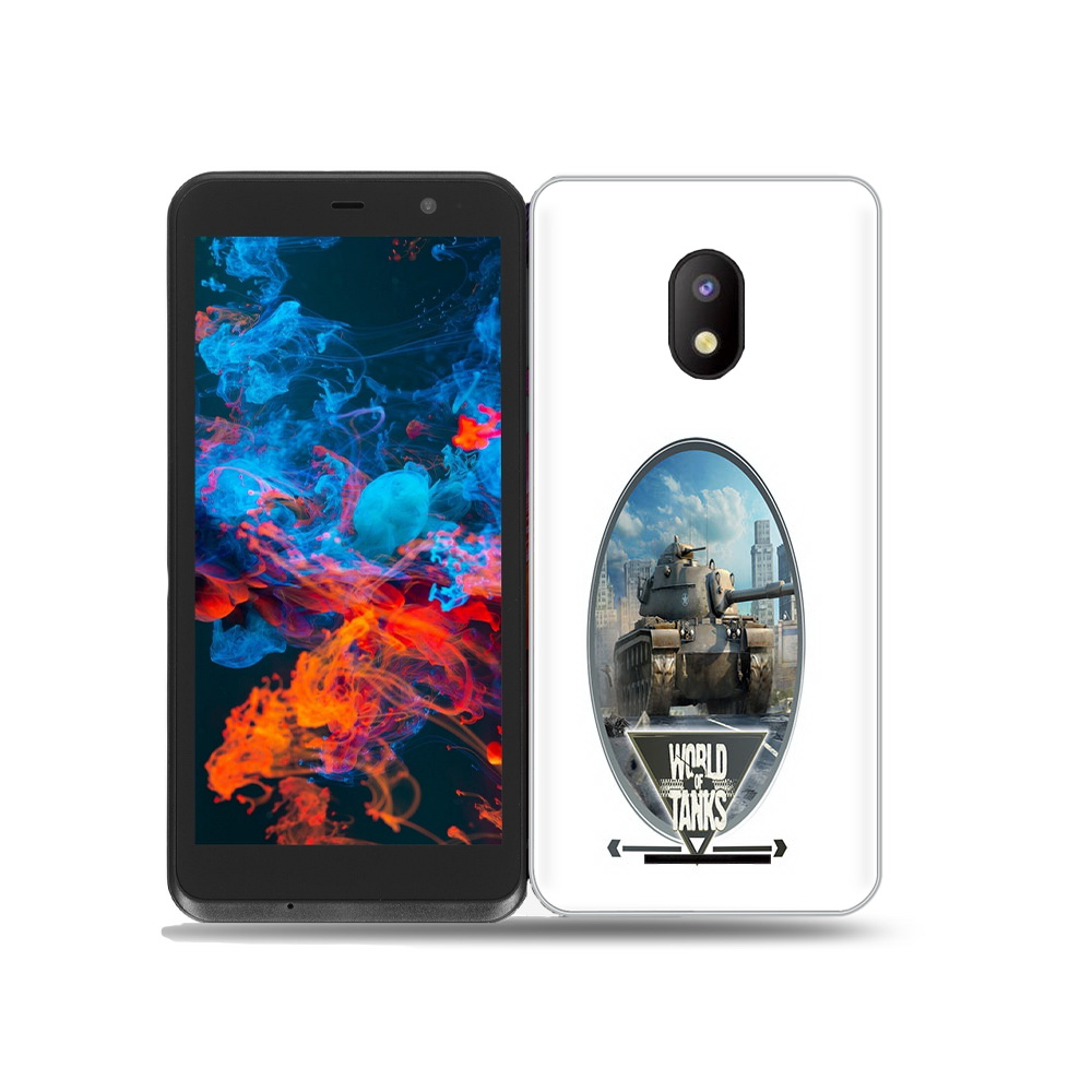 

Чехол MyPads Tocco для BQ 5045L Wallet игра с танками, Прозрачный, Tocco