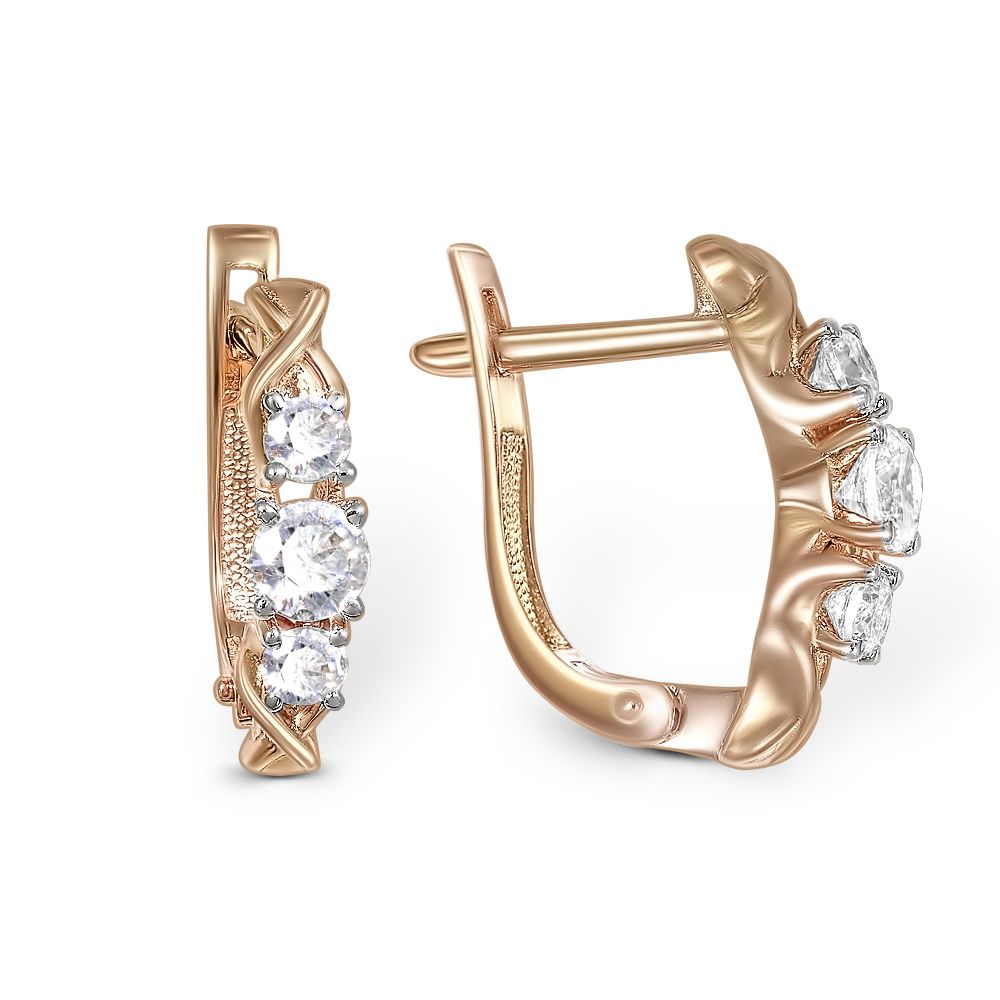 

Серьги из красного золота с фианитом NEWGOLD 095667_02_01_005_0004, 095667_02_01_005_0004