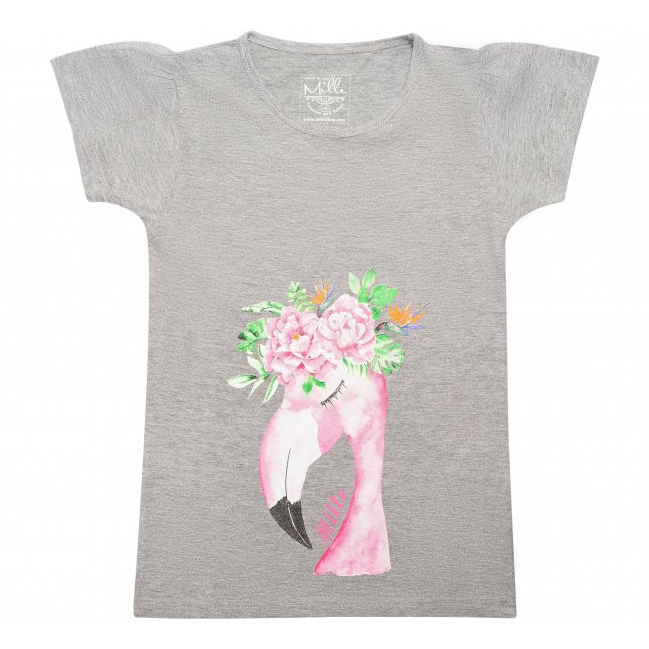 

Футболка детская Mille Flamingo 3 цв. серый р. 158, Flamingo 3
