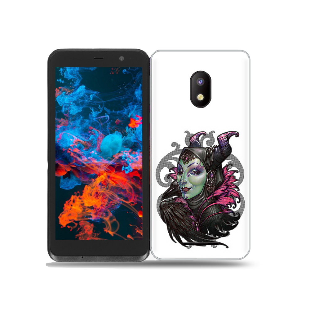 

Чехол MyPads Tocco для BQ 5045L Wallet зеленая девушка с вороном, Прозрачный, Tocco