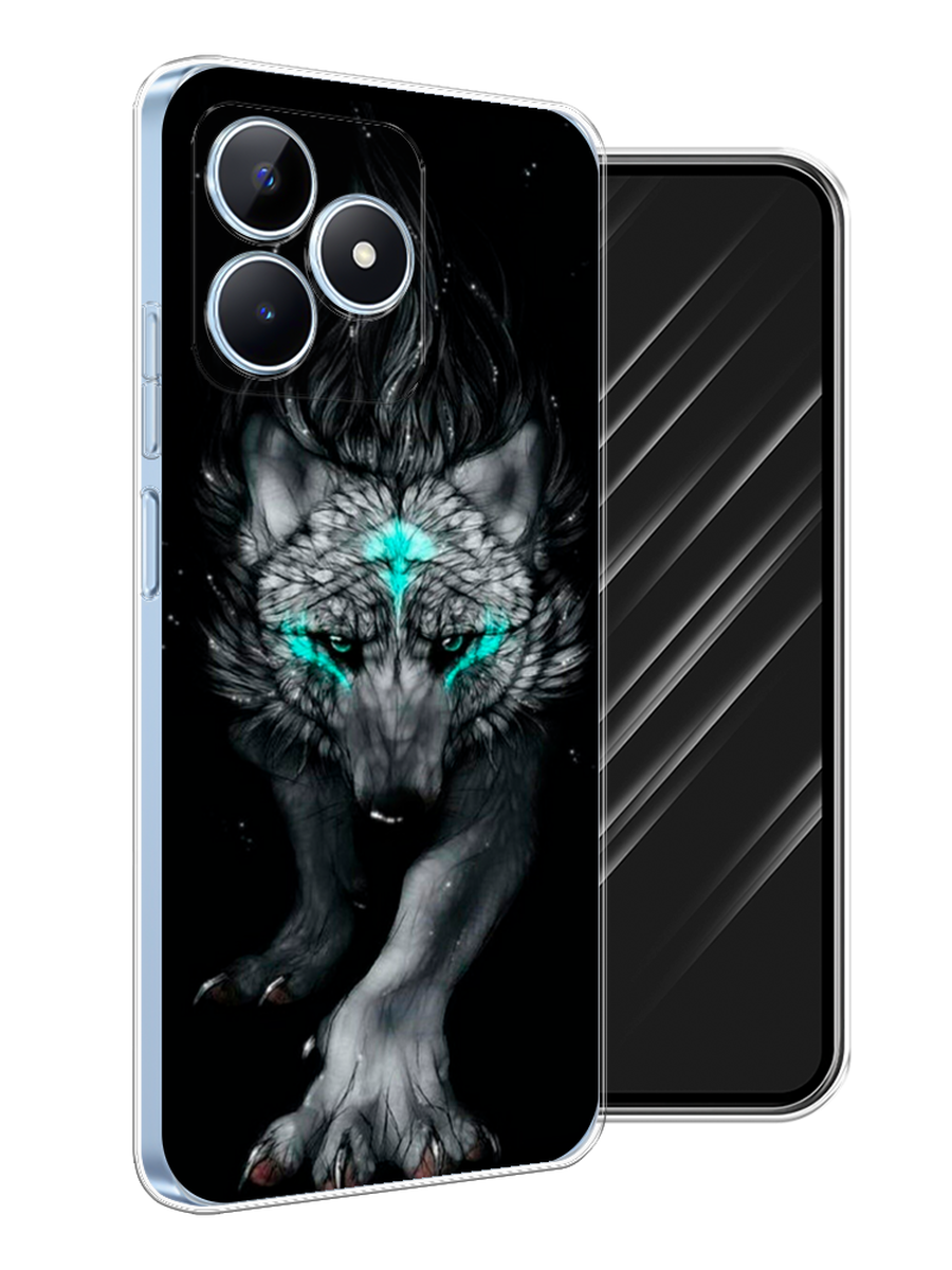

Чехол Awog на Realme C60 "Волшебный волк", Черный;серый, 2516550-1