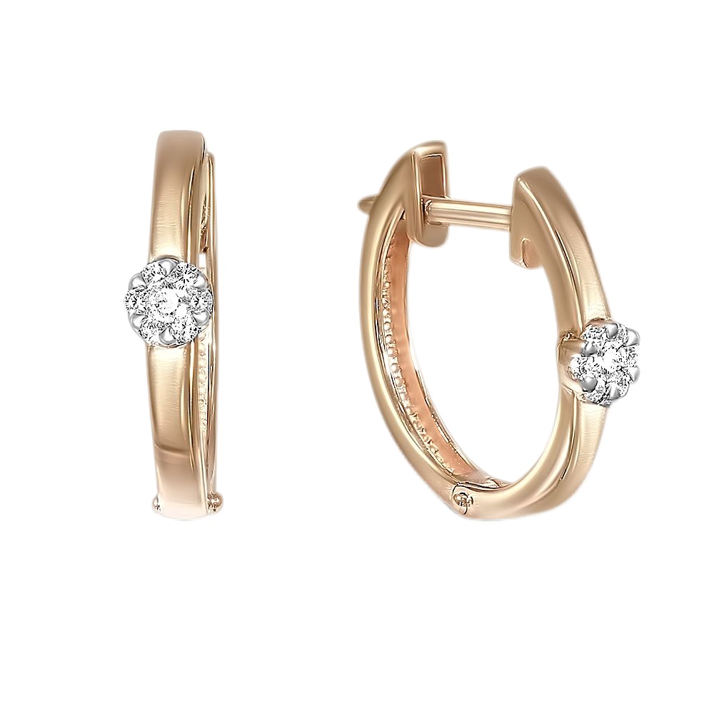 

Серьги из красного золота с фианитом NEWGOLD 095508_02_01_005_0004, 095508_02_01_005_0004