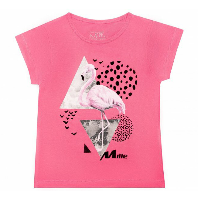 

Футболка детская Mille Flamingo 2 цв. розовый р. 128, Flamingo 2