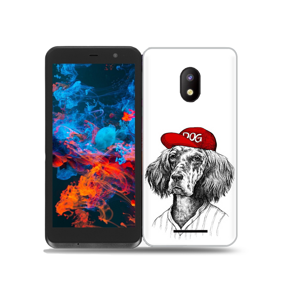

Чехол MyPads Tocco для BQ 5045L Wallet дог, Прозрачный, Tocco