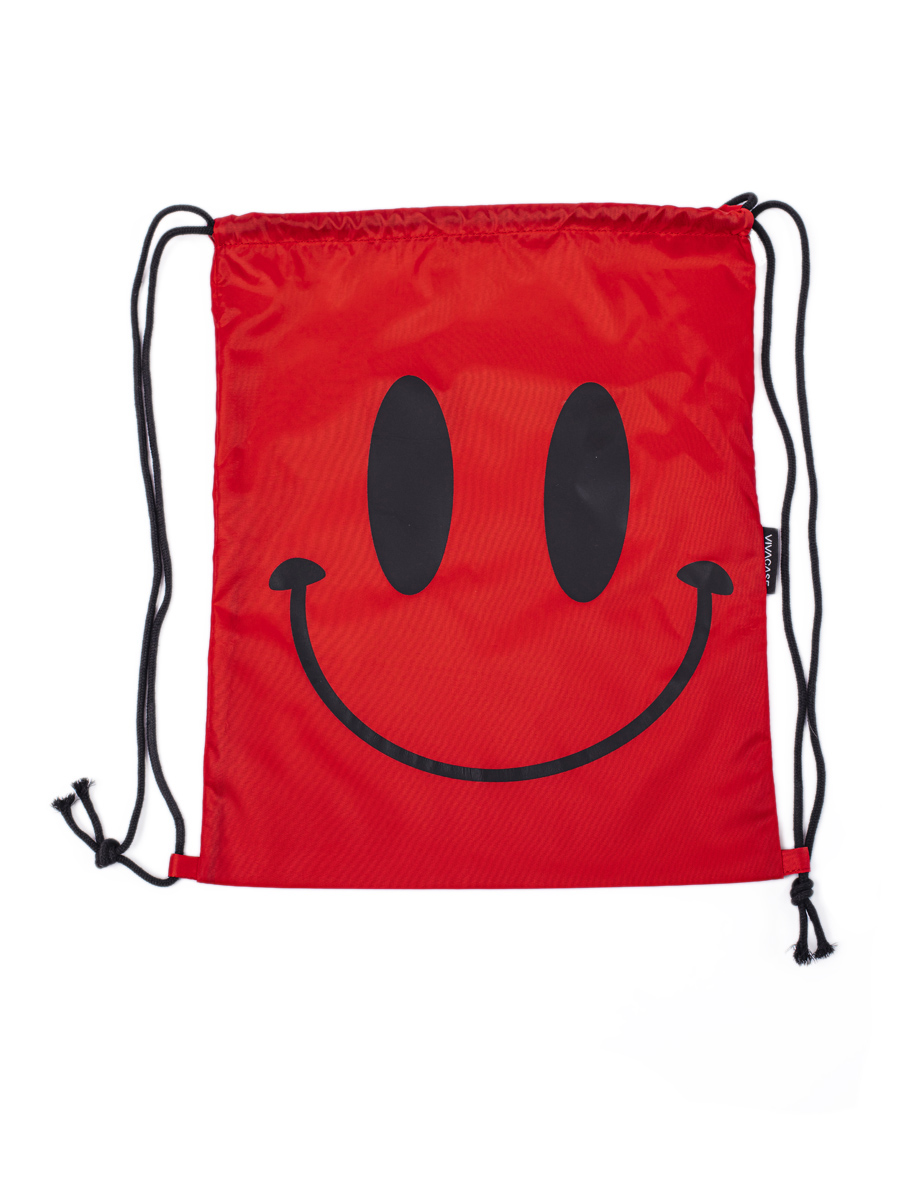 

Мешок для обуви VIVACASE 33x41.5 см SMILE, полиэстр, красный, СО, VCH-UBLS3341-red
