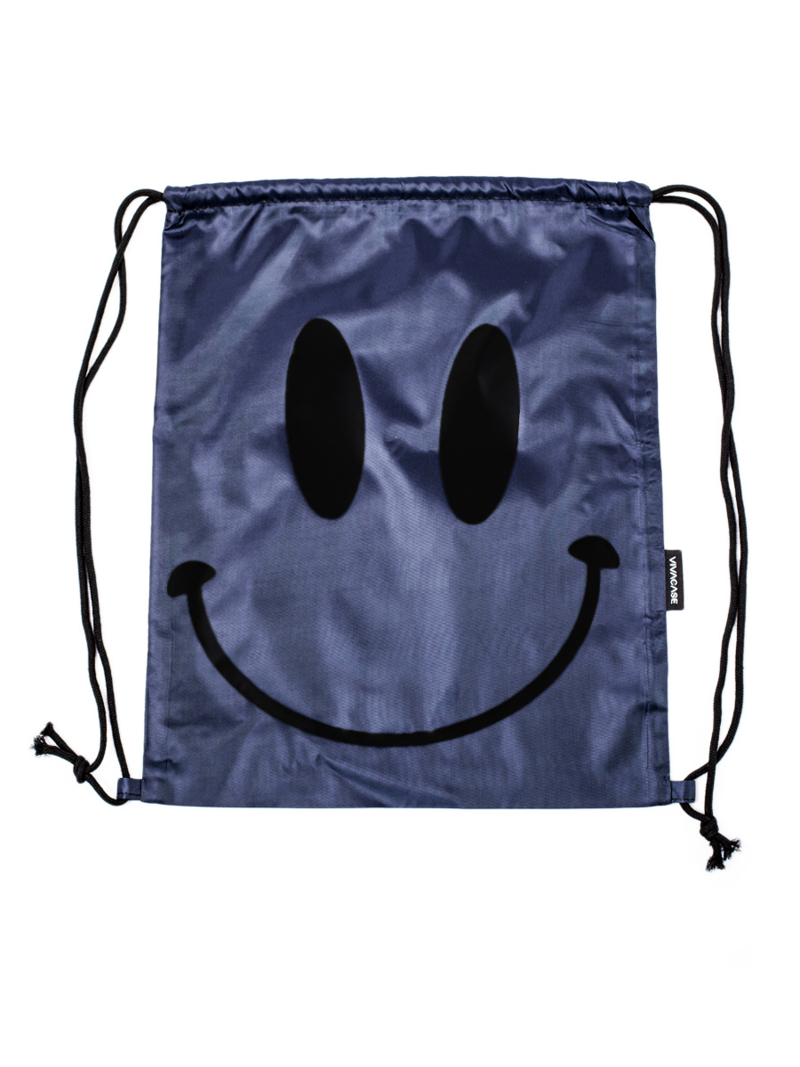 

Мешок для обуви VIVACASE 33x41.5 см SMILE, полиэстр, т.синий, СО, VCH-UBLS3341-dblue
