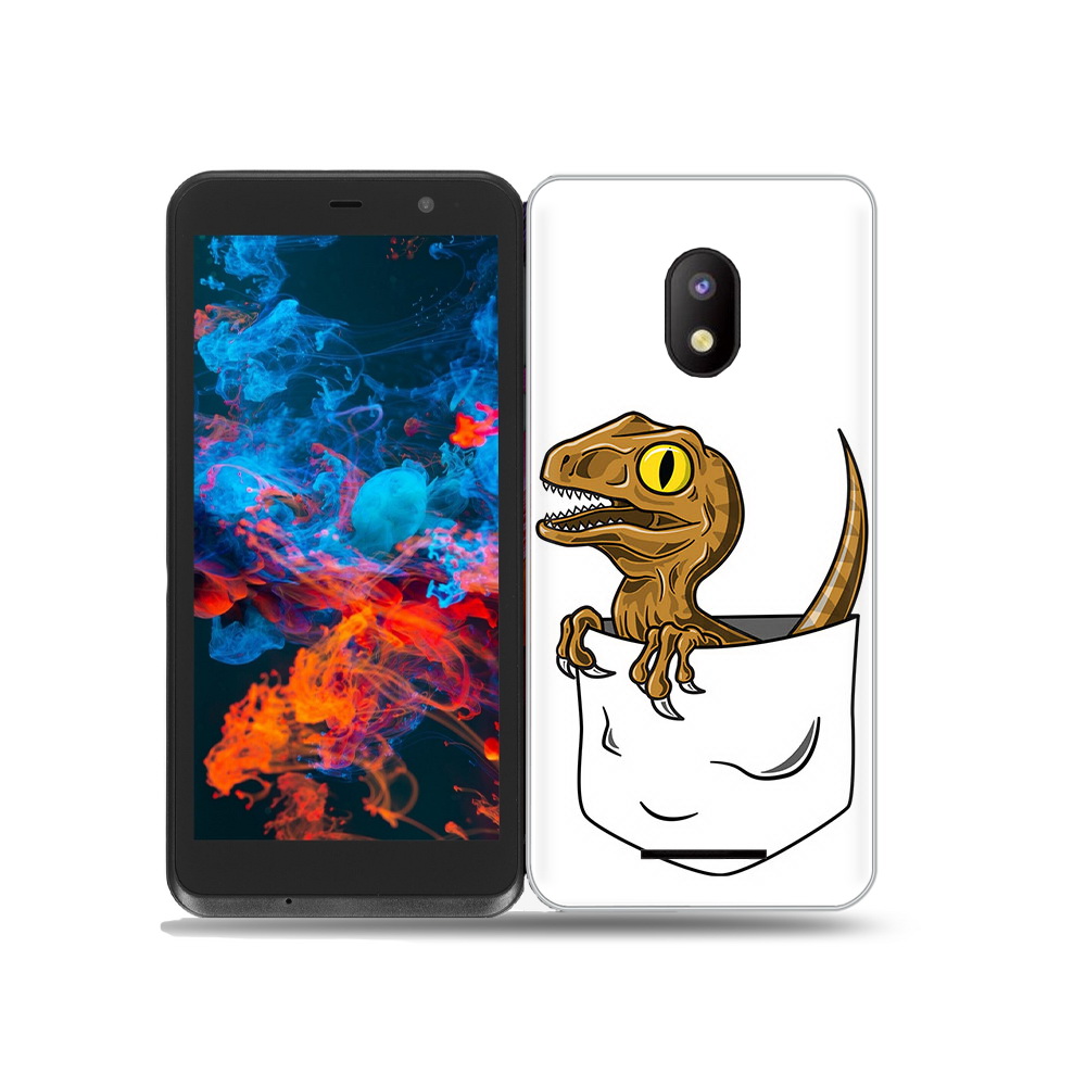 

Чехол MyPads Tocco для BQ 5045L Wallet динозавр в кармане, Прозрачный, Tocco