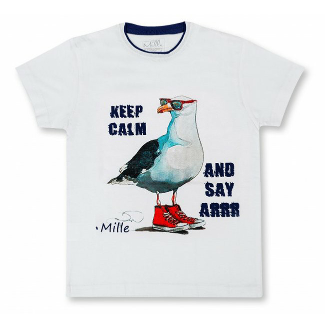 

Футболка детская Mille Dude 5 цв. белый р. 110, Dude 5
