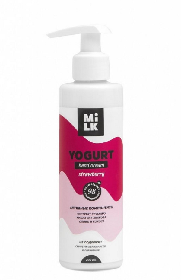 

Йогурт для рук и тела MilkGel Strawberry, 200 мл
