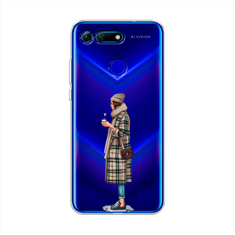 

Чехол на Honor V20 "Утренний кофе", Коричневый;бежевый, 67350-6