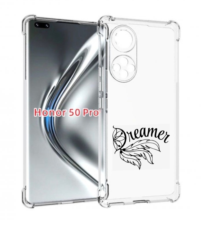 

Чехол бампер MyPads мечтадел для Honor 50 Pro/Nova 9 Pro, Прозрачный, Tocco