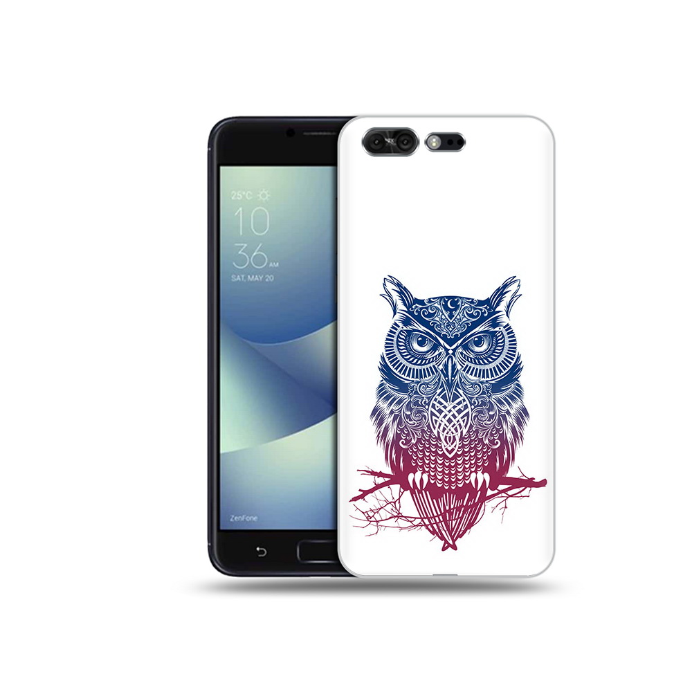 

Чехол MyPads Tocco для Asus ZenFone 4 Pro (ZS551KL) хиппи сова, Прозрачный, Tocco