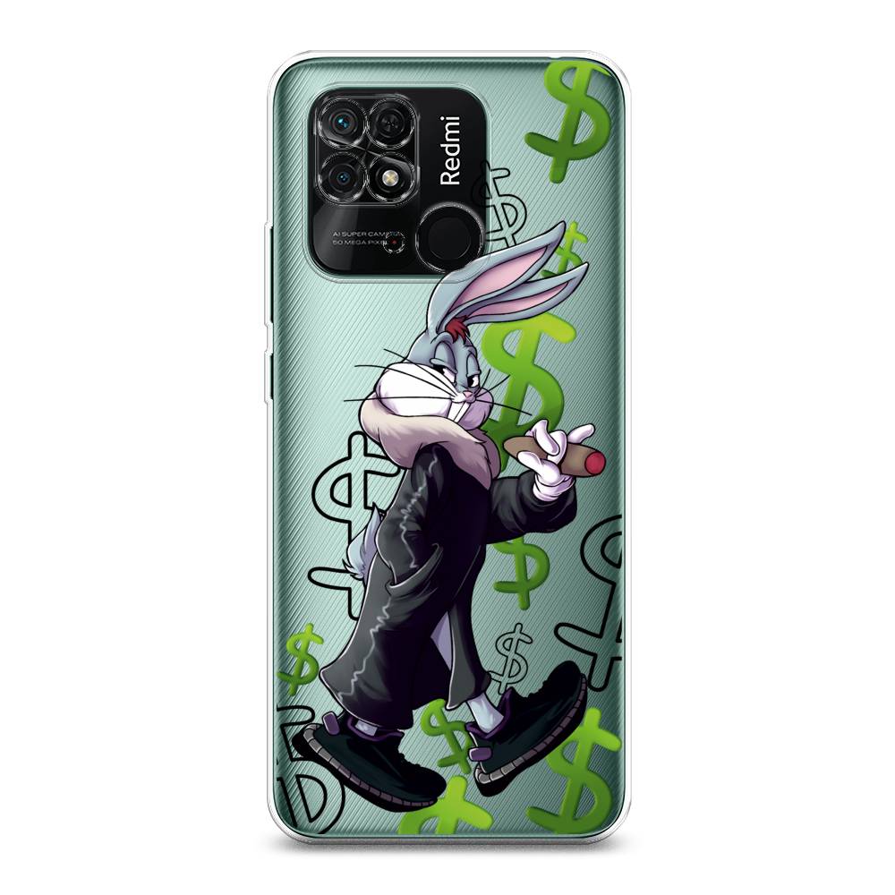 

Чехол на Xiaomi Redmi 10C "Rich Bugs Bunny", Зеленый;черный;голубой, 313450-6