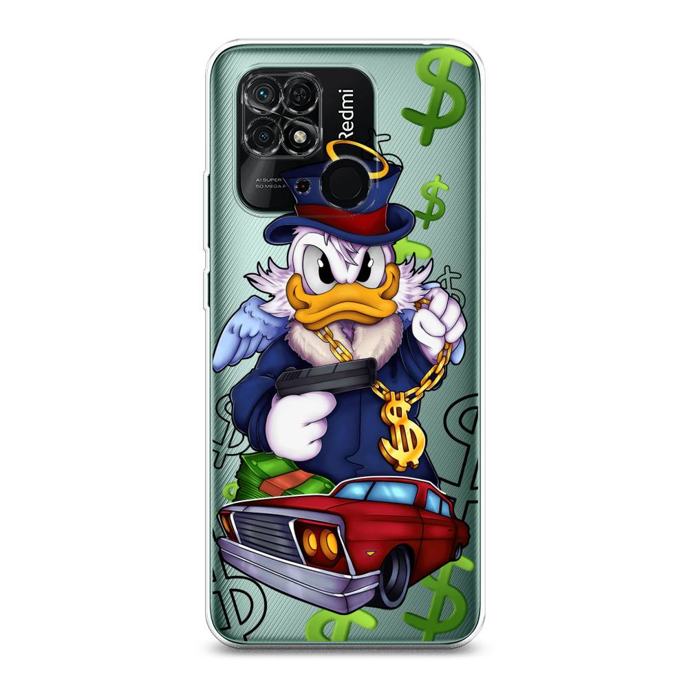 

Чехол на Xiaomi Redmi 10C "Scrooge McDuck with a Gold Chain", Красный;синий;белый, 313450-6