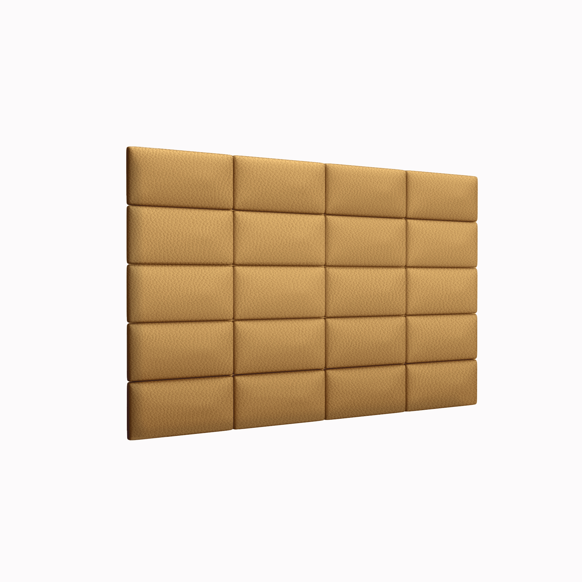 фото Мягкие стеновые панели eco leather gold 15х30 см 4 шт. tartilla