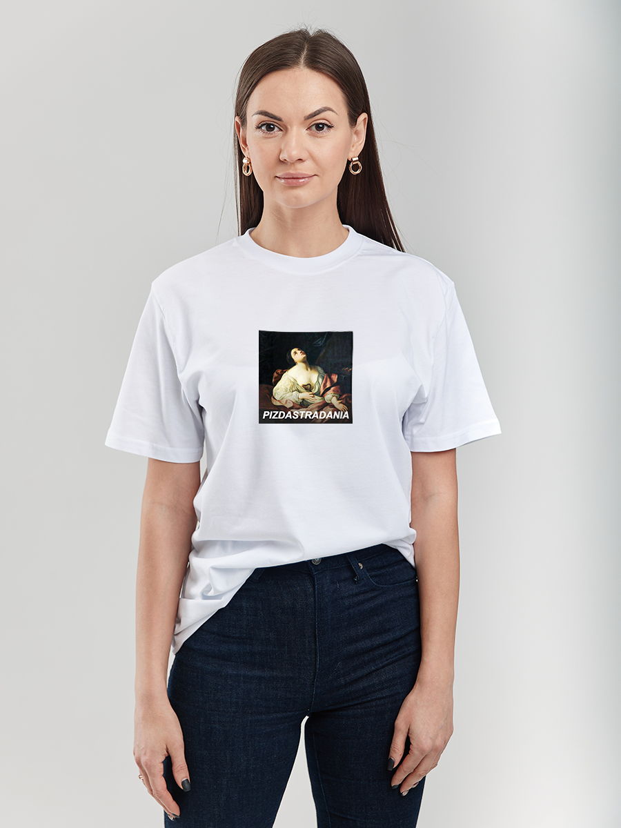 

Футболка женская NoBrand STRADANIA белая XL, Белый, STRADANIA