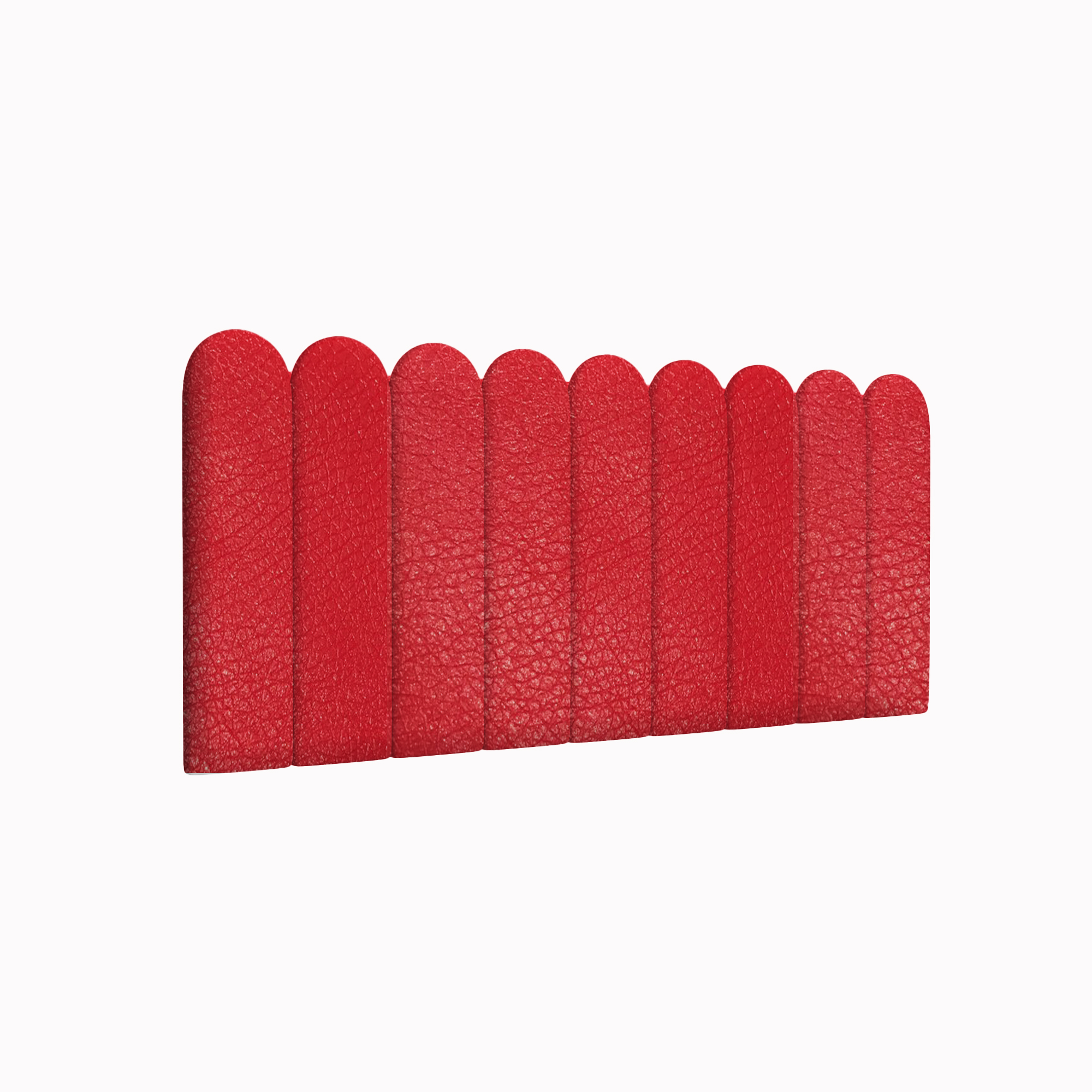 Мягкие стеновые панели Eco Leather Red 15х60R см 4 шт.
