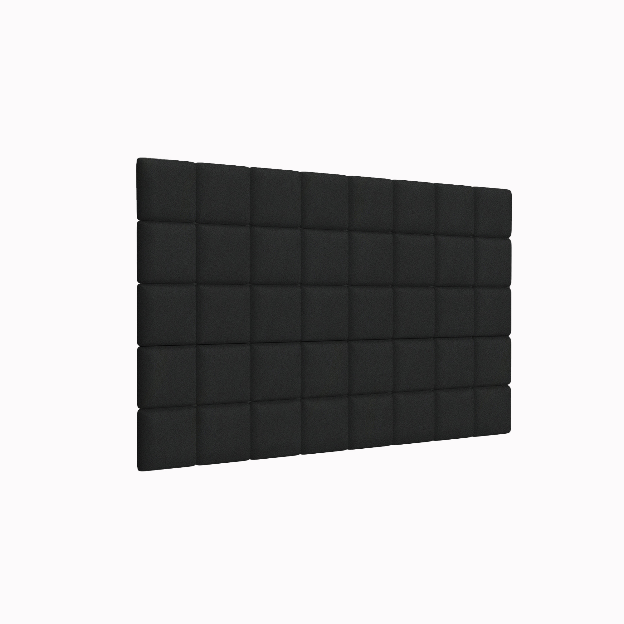 Мягкие стеновые панели Velour Black 15х15 см 8 шт.