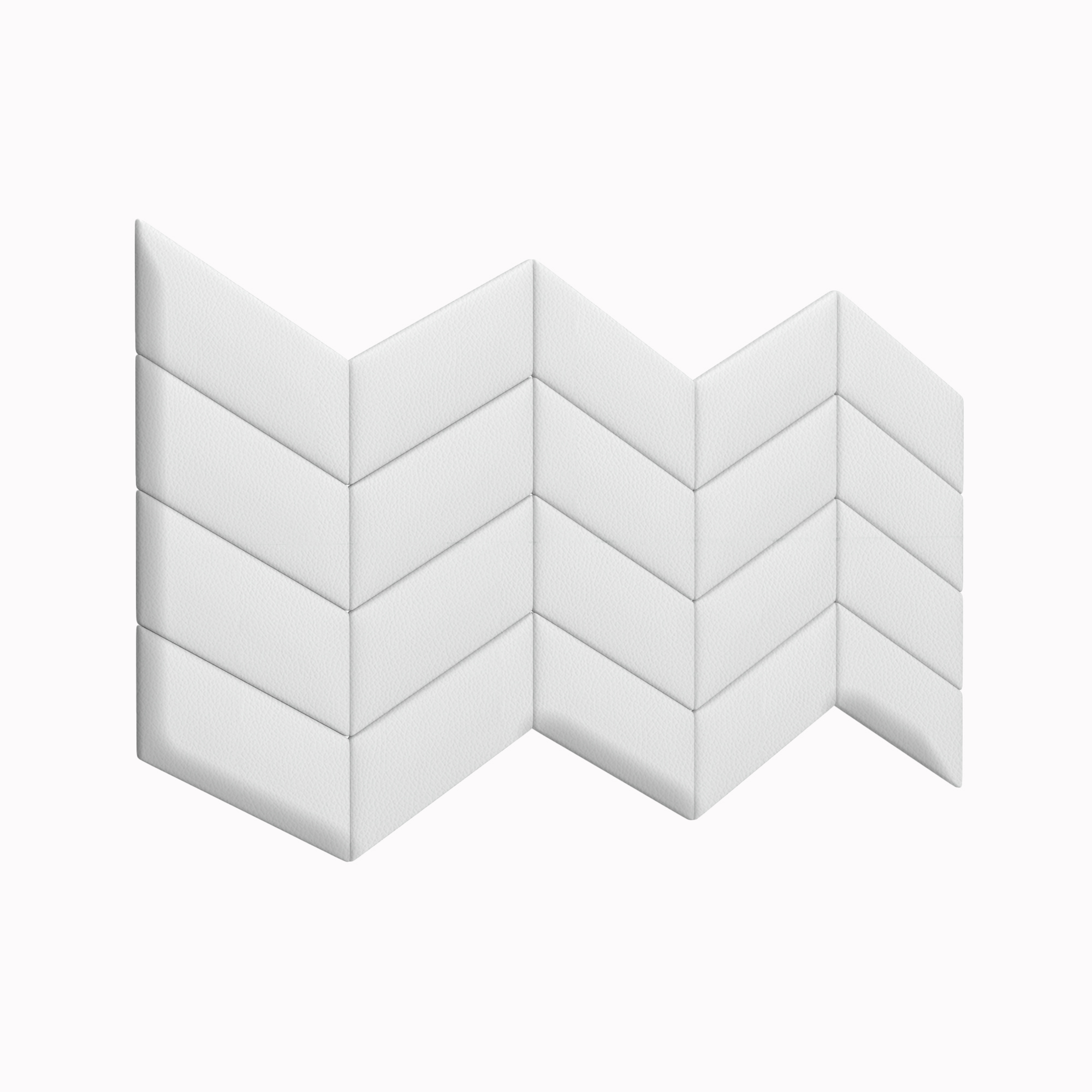 фото Мягкие стеновые панели eco leather white 30х30pl см 2 шт. tartilla