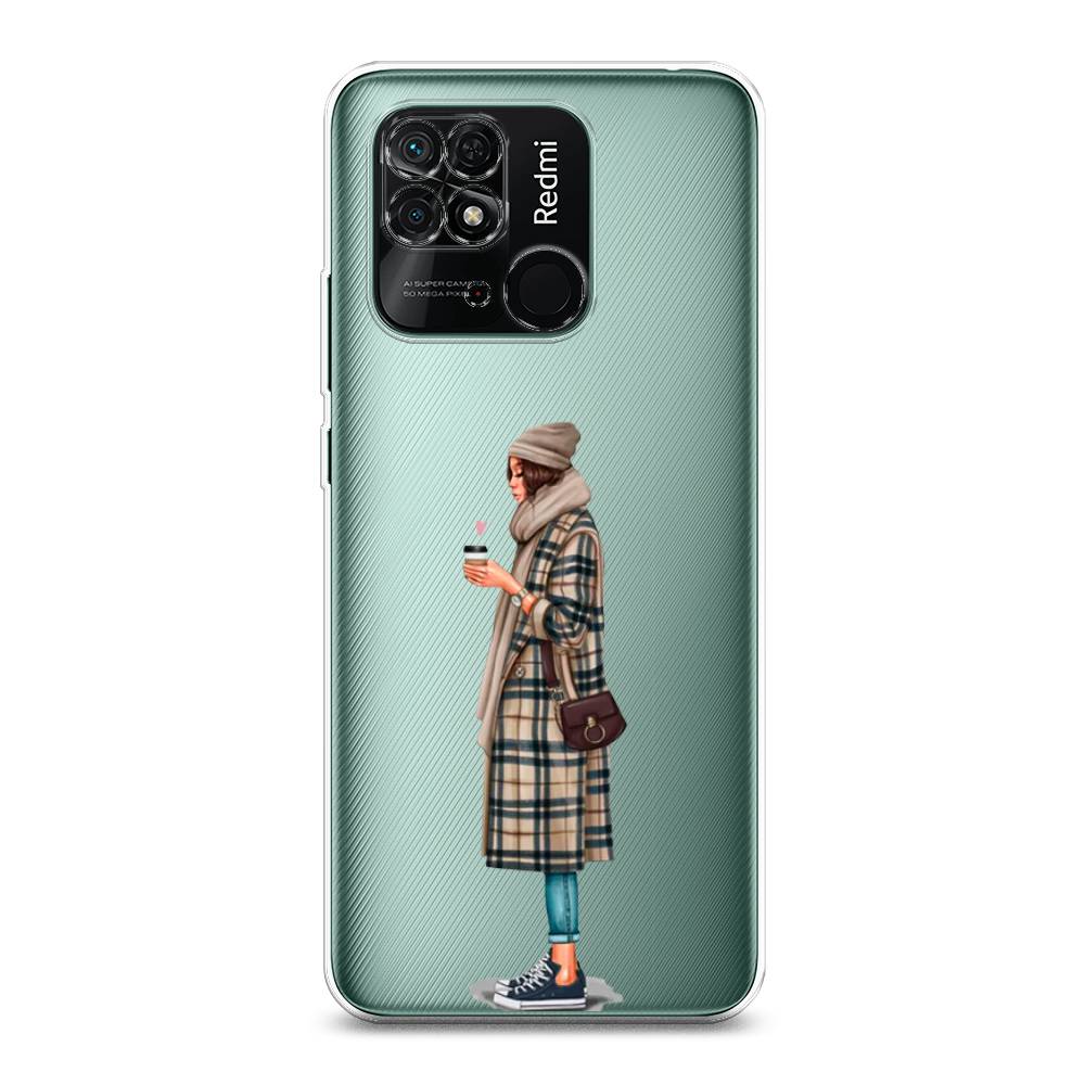 

Чехол для Xiaomi Redmi 10C "Утренний кофе", Коричневый;бежевый, 313450-6