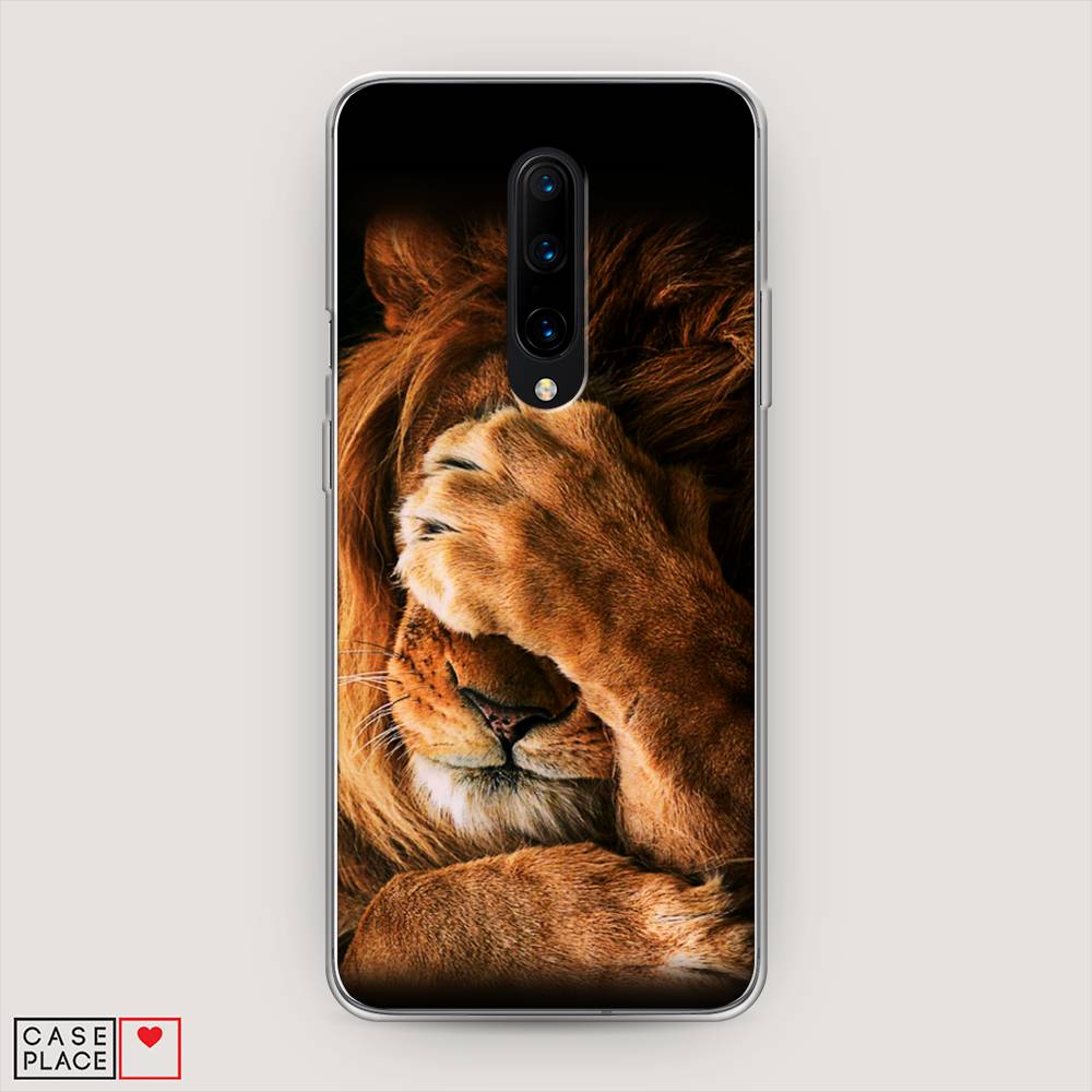 

Чехол Awog на OnePlus 8 / ВанПлас 8 "Львиный стыд", Коричневый;черный, 151250-1