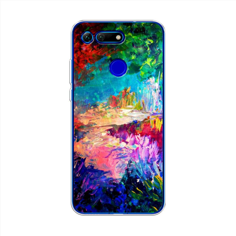 

Чехол на Honor V20 "Лес-гуашь", Синий;розовый;зеленый, 67350-4