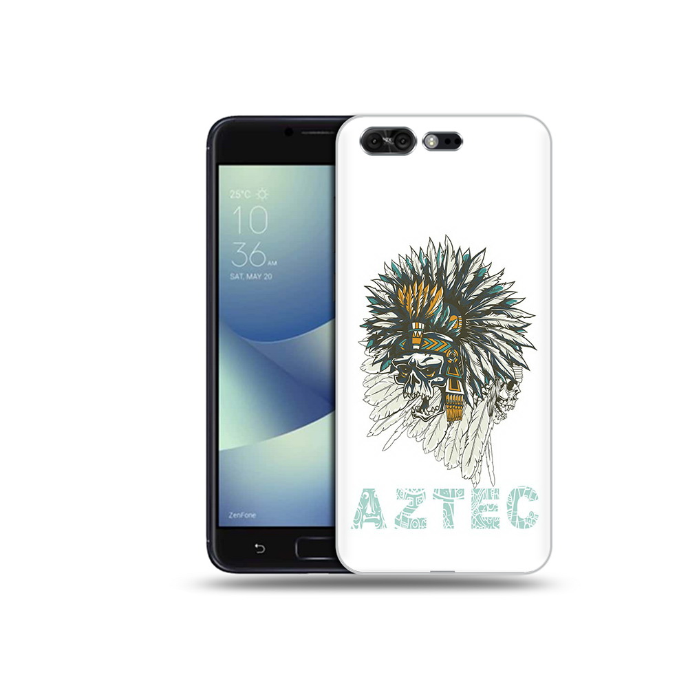 

Чехол MyPads Tocco для Asus ZenFone 4 Pro (ZS551KL) скелет индеец, Прозрачный, Tocco