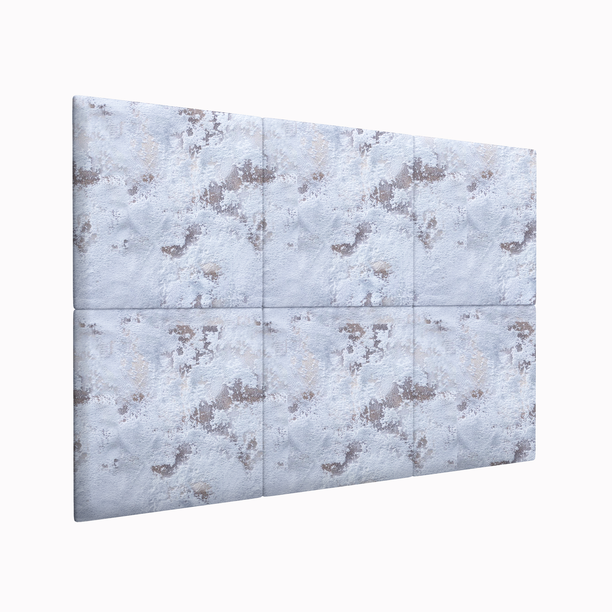 фото Мягкие стеновые панели shtorm sky blue 50х50 см 2 шт. tartilla