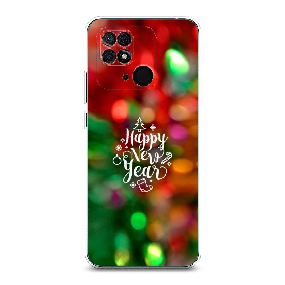 

Чехол для Xiaomi Redmi 10C "Новый Год на елке", Зеленый;красный;желтый, 313450-5