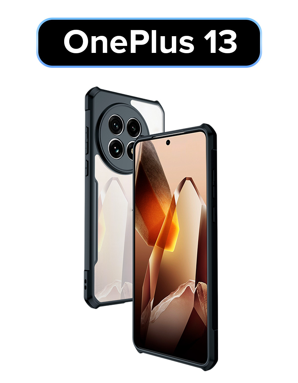 

Чехол для OnePlus 13 противоударный с усиленными углами XUNDD, Черный