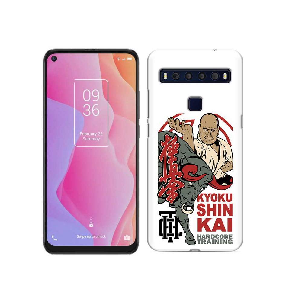 

Чехол MyPads Tocco для TCL 10L единоборства рисунок, Прозрачный, Tocco