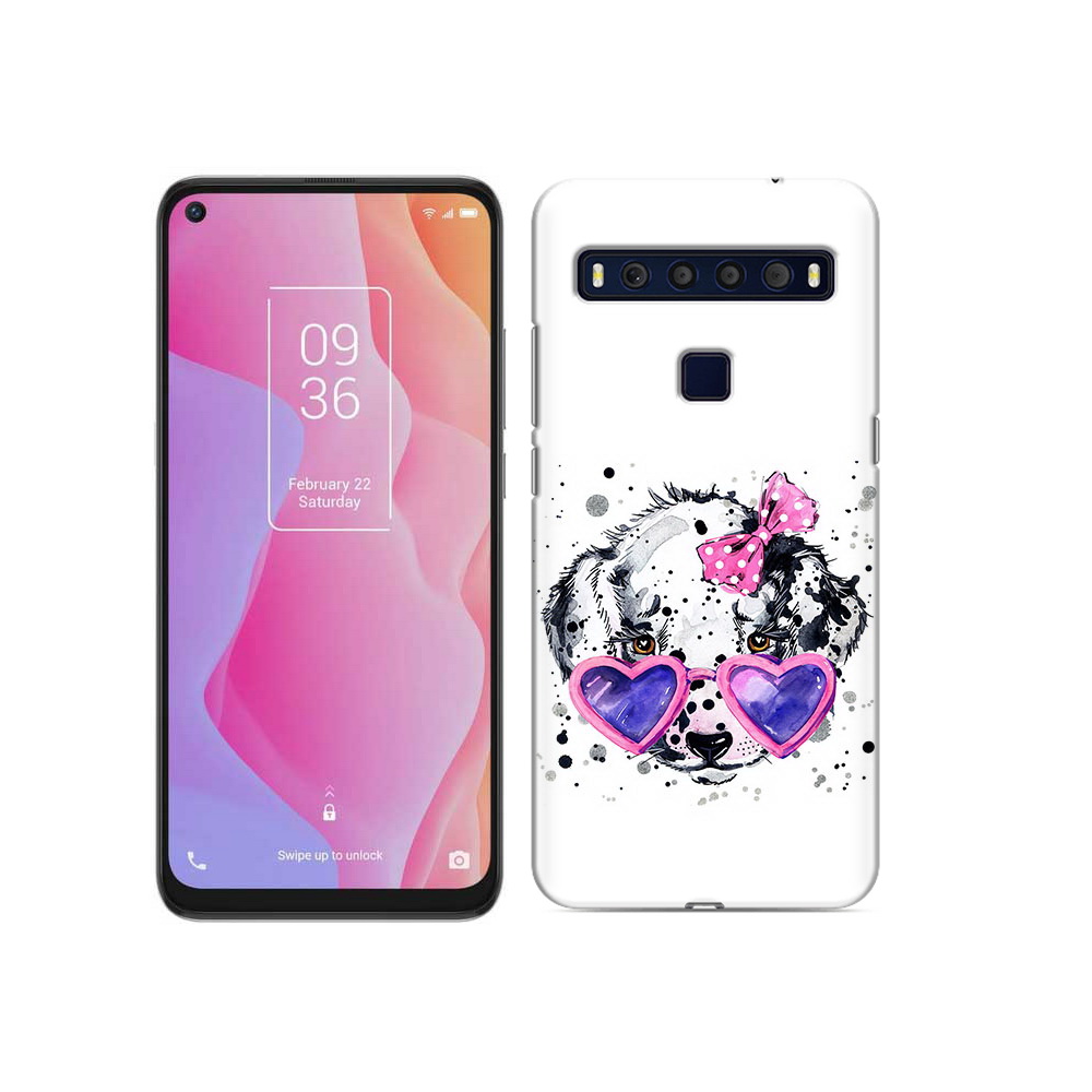 

Чехол MyPads Tocco для TCL 10L долматинец в очках, Прозрачный, Tocco