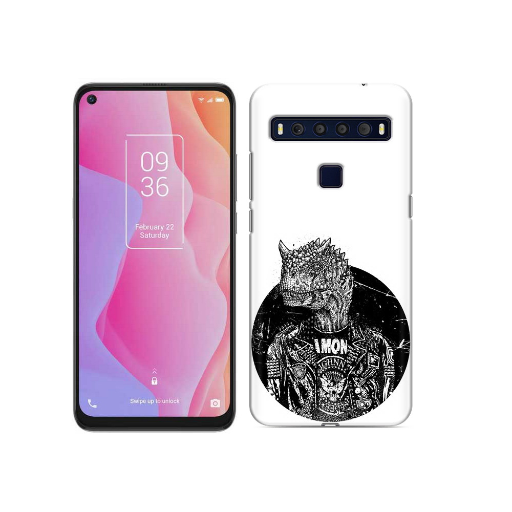 

Чехол MyPads Tocco для TCL 10L динозавр в куртке, Прозрачный, Tocco