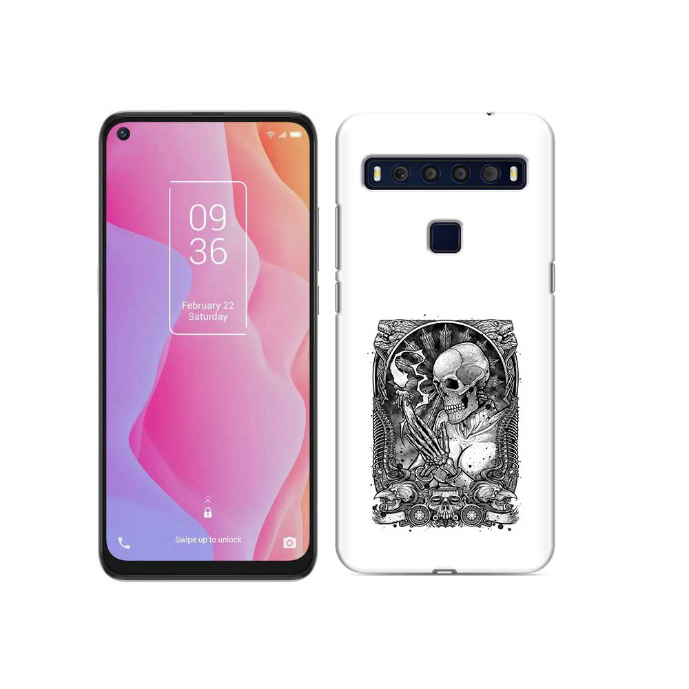 

Чехол MyPads Tocco для TCL 10L девушка скелет, Прозрачный, Tocco
