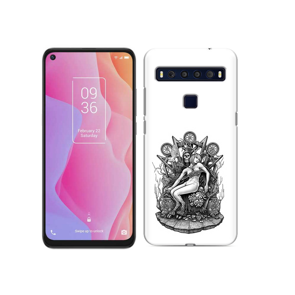

Чехол MyPads Tocco для TCL 10L девушка на троне, Прозрачный, Tocco
