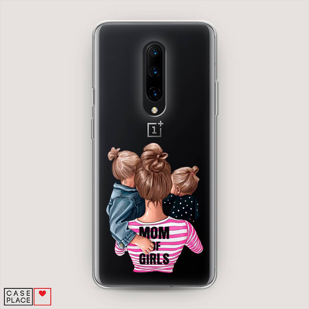 

Чехол Awog на OnePlus 8 / ВанПлас 8 "Mom of Girls", Синий;розовый;черный, 151250-6