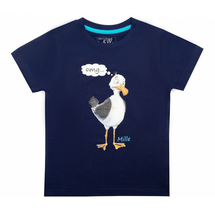 

Футболка детская Mille Dude 1 цв. синий р. 98, Dude 1