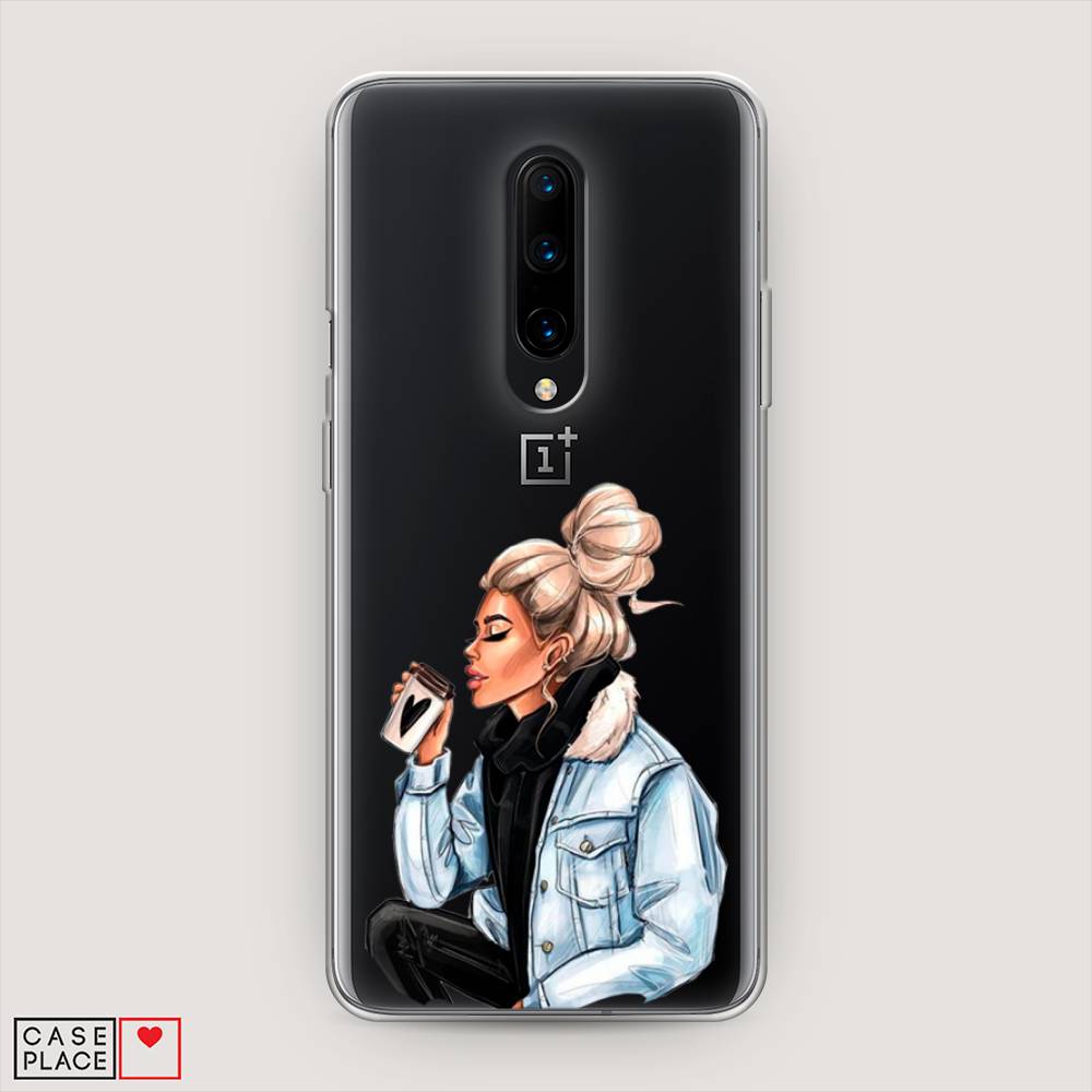 

Чехол Awog на OnePlus 8 / ВанПлас 8 "Cute girl", Коричневый;бежевый, 151250-7