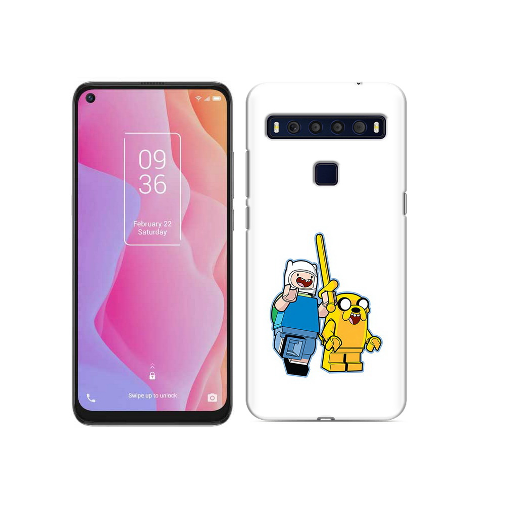 

Чехол MyPads Tocco для TCL 10L время приключений лего, Прозрачный, Tocco