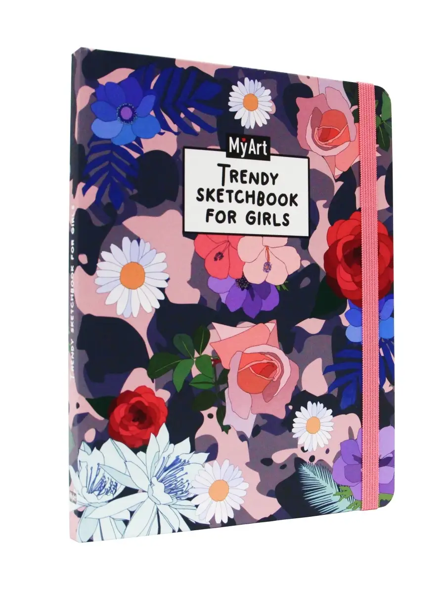 

Скетчбук MyArt. Trendy Sketchbook for Girls Цветы, 128 страниц, MyArt. Trendy Sketchbook for Girls