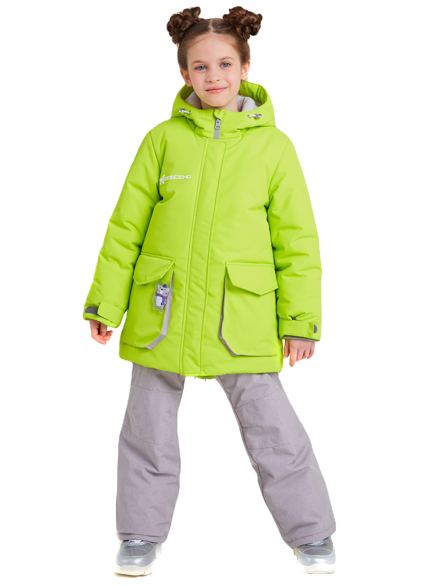 

Комплект верхней одежды Batik Лора 432-22з цв.салатовый/серый р.140, 432-22з