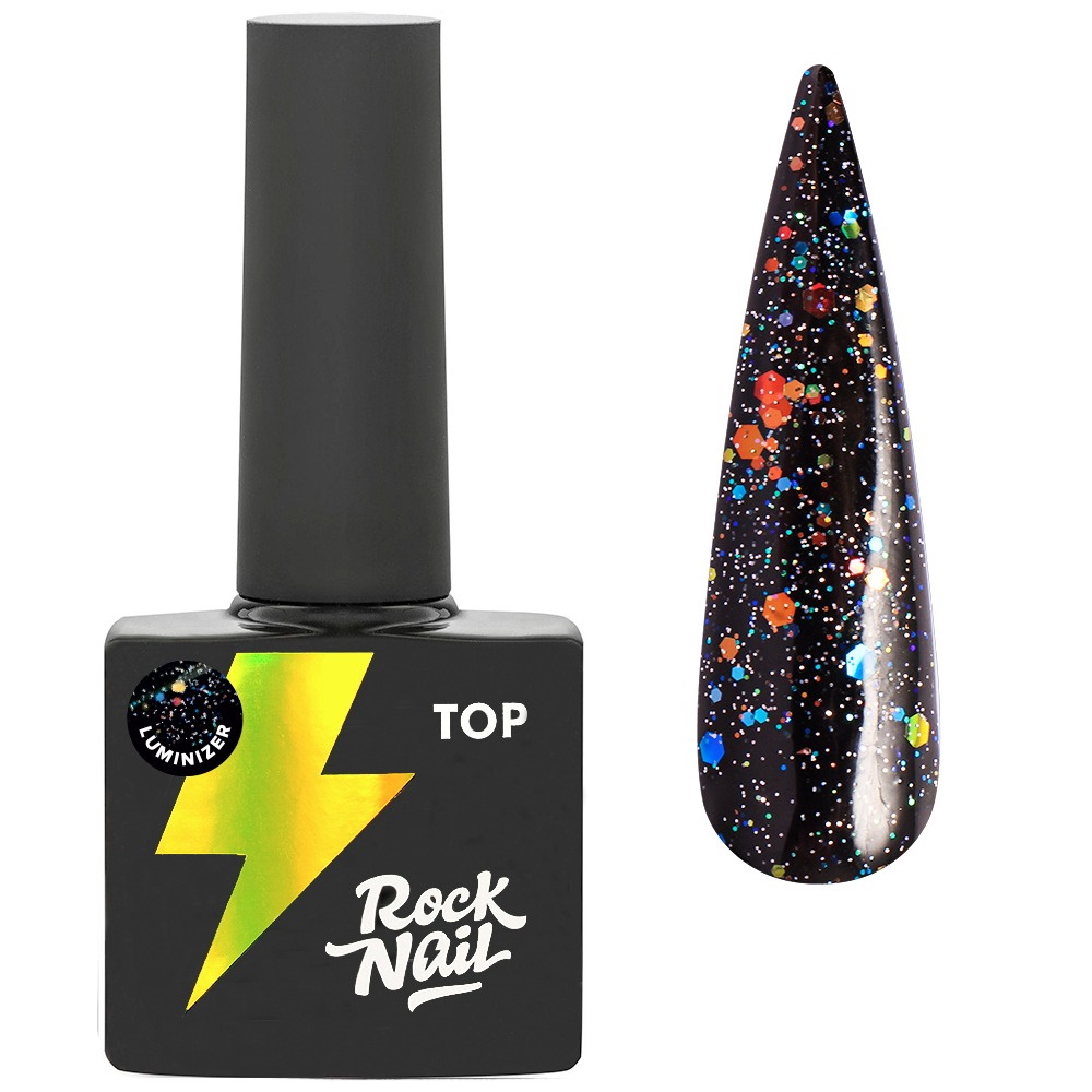 фото Топ для гель-лака rocknail luminizer no wipe, 10 мл